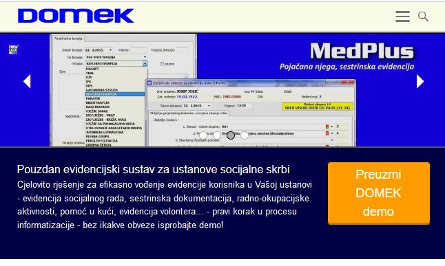 Službeni DOMEK web - domek.com.hr