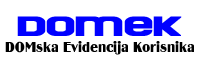 DOMEK evidencija socijalna skrb logo